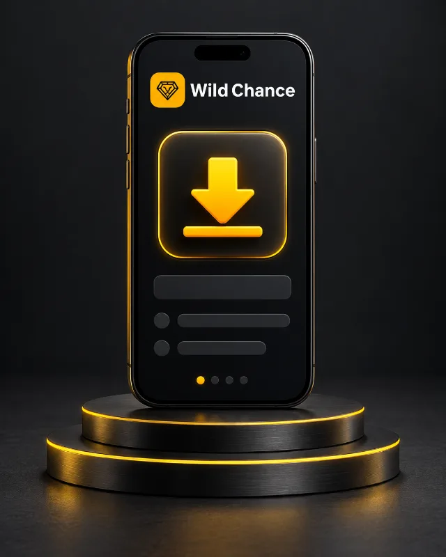 WildChance Smartphone als Illustration des mobilen Zugangs